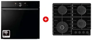 Комплект Газовая варочная поверхность Gorenje GTW642SYB + Встраиваемый духовой шкаф Gorenje BPSA6747DGWI 