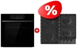 Жиынтық Gorenje газды пісіру беті G642AB + Gorenje кіріктірілетін электр пеші BSA6737E15BG 