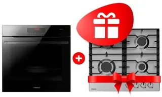 Жиынтық Hansa газ пісіру беті BHGI630301 + Встраиваемый духовой шкаф Hansa BOEB698699 