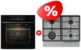 Комплект Газовая варочная панель Gorenje GW641XHF + Встраиваемый духовой шкаф Gorenje BSA6737E15BG