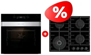 Комплект Встраиваемая варочная панель Газ Gorenje GTW641BHF + Встраиваемый духовой шкаф Gorenje BSA6737ORAB 