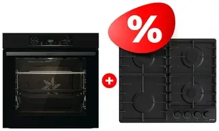 Комплект Встраиваемая варочная панель Gorenje G641BHF + Встраиваемый духовой шкаф Gorenje BOS6737E06B 