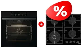 Комплект Встраиваемая варочная панель Газ Gorenje GTW641BHF + Встраиваемый духовой шкаф Gorenje BOS6737E06B 