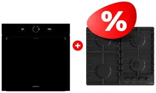 Комплект Встраиваемая варочная панель Gorenje G641BHF + Встраиваемый духовой шкаф Gorenje BOS6737SYB 