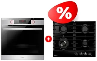 Жиынтық Газовая варочная поверхность Hansa BHGS611839 + Встраиваемый духовой шкаф Hansa BOEIS696677 