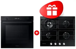 Комплект Газовая варочная поверхность Samsung NA64H3030AK/WT + Встраиваемый духовой шкаф Samsung NV7B4125ZAK/WT 