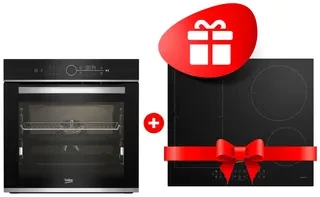 Комплект Индукционная варочная поверхность Beko HII 64200 FMT + Встраиваемый духовой шкаф Beko BBIM13400XCS 