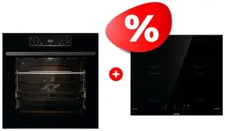 Комплект Индукционная поверхность Gorenje GI6401BSCE + Встраиваемый духовой шкаф Gorenje BPS6737E14BG