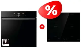 Комплект Индукционная поверхность Gorenje GI6401BSCE + Встраиваемый духовой шкаф Gorenje BPSA6747DGWI