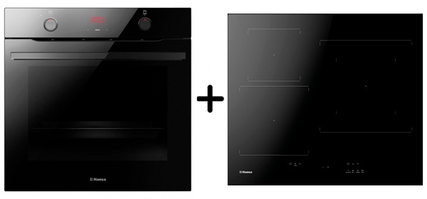 Комплект Индукционная варочная панель Hansa BHI67006 + Встраиваемый духовой шкаф Hansa BOESS694655 