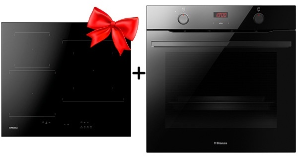 Комплект Индукционная варочная панель Hansa BHI67006 + Встраиваемый духовой шкаф Hansa BOES684633 