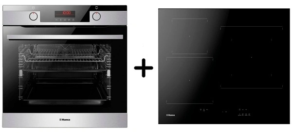 Комплект Индукционная варочная панель Hansa BHI67006 + Встраиваемый духовой шкаф Hansa BOEIS696022 
