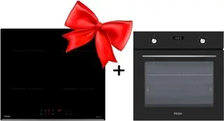 Жиынтық Индукционная варочная панель Haier HHY-Y64PVB + Встраиваемый духовой шкаф Haier HOX-P06HGB 