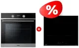 Жиынтық Индукционная варочная панель Haier HHY-Y64PVB + Встраиваемый духовой шкаф Haier HOQ-K2ANN3BX 