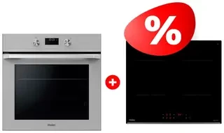 Жиынтық Индукционная варочная панель Haier HHY-Y64PVB + Встраиваемый духовой шкаф Haier HOQ-K5AAN3GG 