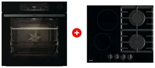 Комплект Комбинированная варочная поверхность Gorenje GCE691BSC + Встраиваемый духовой шкаф Gorenje BSA6737E15BG 
