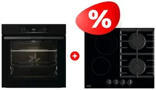Комплект Комбинированная варочная поверхность Gorenje GCE691BSC + Встраиваемый духовой шкаф Gorenjie BO6737E06B 