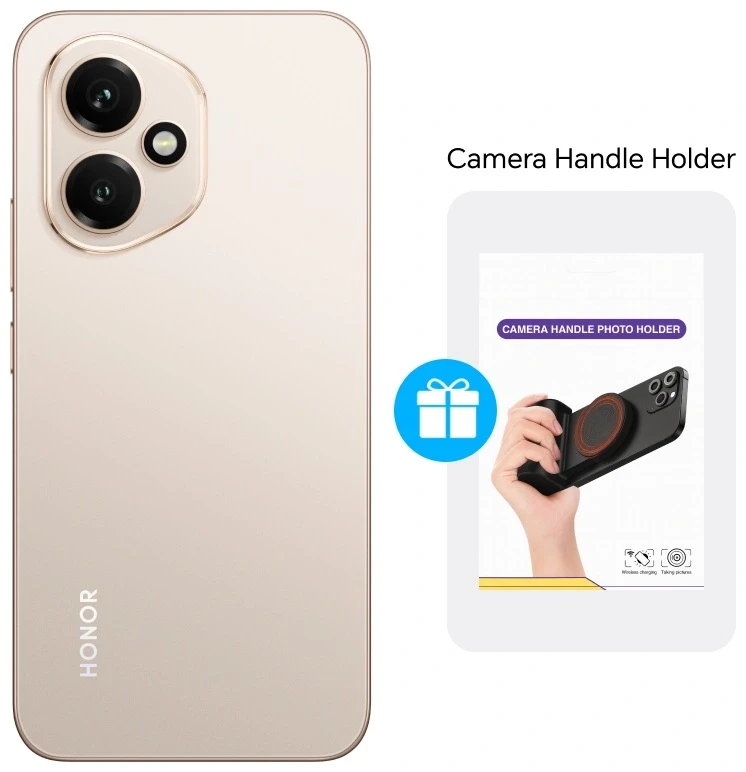 Комплект Подарочный набор Honor ручка-держатель для съемки + Смартфон Honor 400 8/256GB Desert Gold 