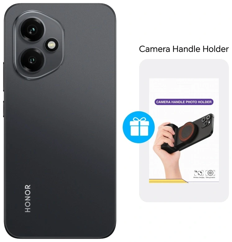 Комплект Подарочный набор Honor ручка-держатель для съемки + Смартфон Honor 400 12/512GB Midnight Black 