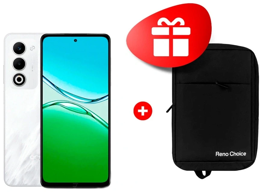 Жиынтық Рюкзак Oppo Reno Choice Black + Смартфон OPPO A5 8/256GB Mist White 