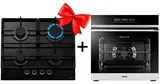 Жиынтық Haier кіріктірілетін тұмша шкафы HOQ-F5AABX + Haier газ пісіру беті HHX-G64CNB 