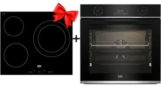 Комплект Встраиваемый духовой шкаф Beko BBIR13300XC + Электрическая варочная поверхность Beko HIC 63401 T 