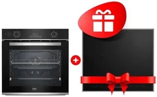 Жиынтық Встраиваемый духовой шкаф Beko BBIS13300XMSE + Электрическая варочная поверхность Beko HIC 64503 TX 