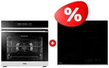 Жиынтық  Haier тұмша шкафы HOQ-P16AN5SX + Haier шыны керамикалық плитасы HHY-C64ROVB 