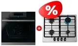 Комплект Встраиваемый духовой шкаф Haier HWO60SM5F5B1H + Газовая варочная поверхность Haier HHX-M64CNX 