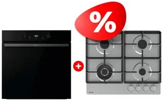Комплект Духовой шкаф Gorenje BOS6737E20FBG + Газовая варочная панель Gorenje GW641XHF 