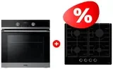 Жиынтық Встраиваемый духовой шкаф Haier HOQ-K5AAN3BX + Haier газ пісіру беті HHX-G64CNB 