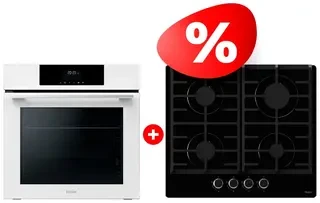 Жиынтық Встраиваемый духовой шкаф Haier HOQ-F3AAN3WB + Haier газ пісіру беті HHX-G64CNB 