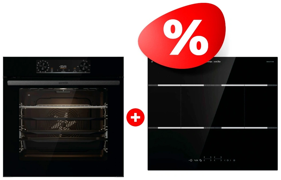 Комплект Встраиваемый духовой шкаф Gorenje BPS6737E14BG + Индукционная варочная поверхность Gorenje IT646ORAB 