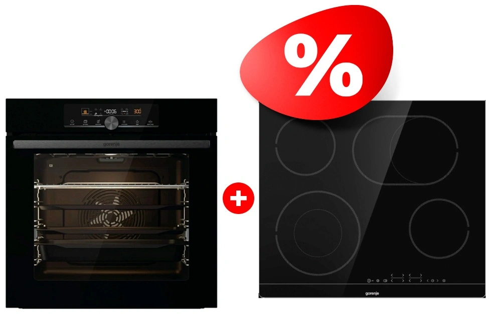 Комплект Встраиваемый духовой шкаф Gorenje BPS6747A06BG + Стеклокерамическая варочная панель Gorenje CT43SC 