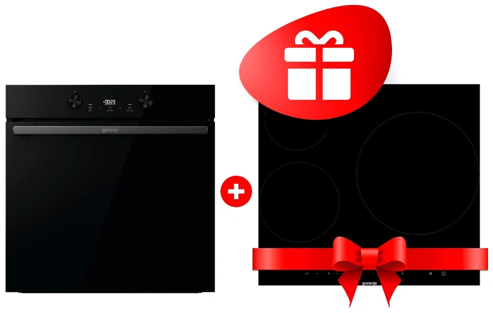 Жиынтық Духовой шкаф Gorenje BOS6737E20FBG + Gorenje электр пісіру беті ECT63ASC 