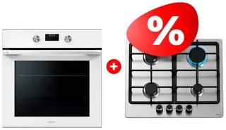Жиынтық Встраиваемый духовой шкаф Haier HOQ-K5AAN3GW + Haier газ пісіру беті HHX-M64CNX 