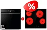 Жиынтық Встраиваемый духовой шкаф Gorenje BPSA6747DGWI + Gorenje шыны керамикалық плита ECT64BSCE 