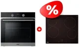 Жиынтық Встраиваемый духовой шкаф Haier HOQ-K5AAN3BX + Стеклокерамическая варочная поверхность Haier HHY-C64NVTB 