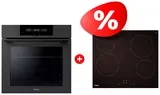 Жиынтық Встраиваемый духовой шкаф Haier HOQ-F6QAN3DG + Стеклокерамическая варочная поверхность Haier HHY-C64NVTB 