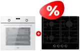 Жиынтық Встраиваемый духовой шкаф Haier HOX-P09CGW + Haier газ пісіру беті HHX-G64CNB 