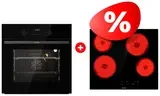 Жиынтық Gorenje кіріктірілген тұмшапеш BO6737E02NBG + Gorenje шыны керамикалық плита ECT64BSCE 