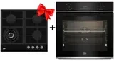 Комплект Встраиваемый духовой шкаф Beko BBIR13300XC + Газовая варочная поверхность Beko HILW 64235 S 