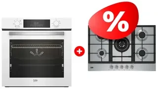 Комплект Встраиваемый духовой шкаф Beko BBIE133002XD + Газовая варочная поверхность Beko HIAW 75225 SX 