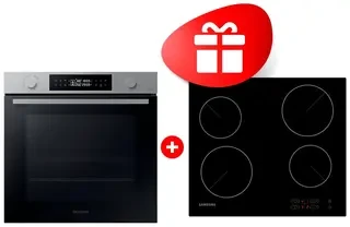 Жиынтық Встраиваемый духовой шкаф Samsung NV7B4445UAS/WT + Электрическая варочная поверхность Samsung NZ64T3506AK/WT 