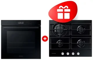 Комплект Встраиваемый духовой шкаф Samsung NV7B4245VAK/WT + Газовая варочная поверхность Samsung NA64H3010AK 