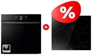 Комплект Встраиваемый духовой шкаф Gorenje BPSA6747DGWI + Стеклокерамическая варочная панель Gorenje ECT646BSCE 