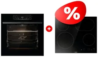 Комплект Встраиваемый духовой шкаф Gorenje BPS6737E14BG + Стеклокерамическая варочная панель Gorenje ECT646BSCE 