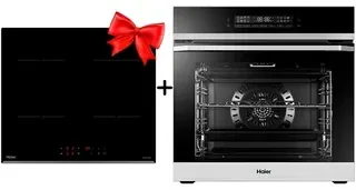 Жиынтық Встраиваемый духовой шкаф Haier HOQ-P16AN5SX + Индукционная варочная панель Haier HHY-Y64PVB 