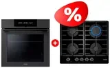 Комплект Встраиваемый духовой шкаф Haier HOQ-F6QAN3DG + Газовая варочная поверхность Haier HHX-G64CNMB 