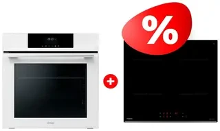 Комплект Встраиваемый духовой шкаф Haier HOQ-F3AAN3WB + Индукционная варочная панель Haier HHY-Y64PVB 